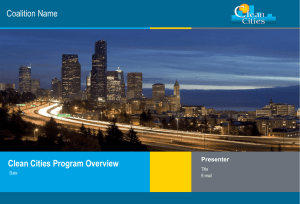 Clean Cities Program Overview
