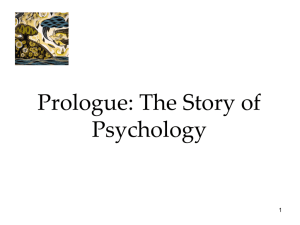 Intro. and History of Psychology  - APPsychBCA