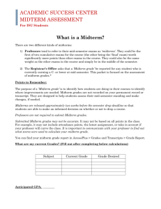 What is a Midterm? - Academic Success Center