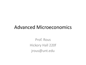 Advanced Microeconomics