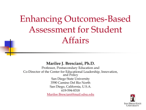 Outcomes Assessment in Student Affairs: Moving from Satisfaction to