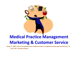 Medical Practice Management Marketing & Customer Service