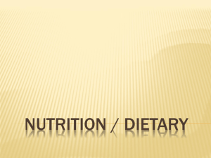 Nutrition 1 - Effingham County Schools