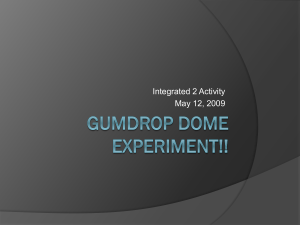 Gumdrop Experiment!!
