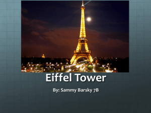 Eiffel Tower - MsCarrScience