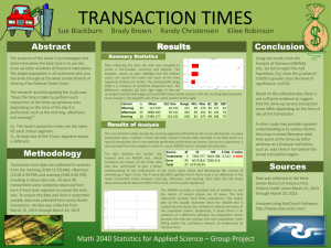 POWER POINT--Transaction Times 2nd FINAL