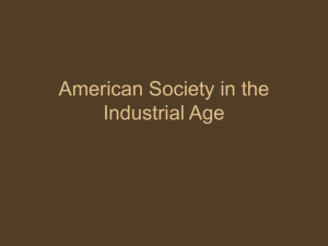 American Society in the Industrial Age