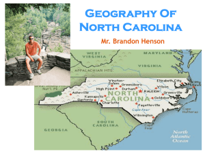 GEOGRAPHY OF NC Revised with new book