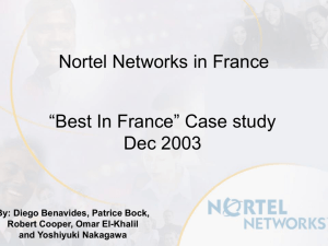 Nortel Networks - BEST in FRANCE