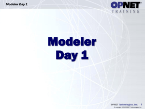 Modeler Day 1