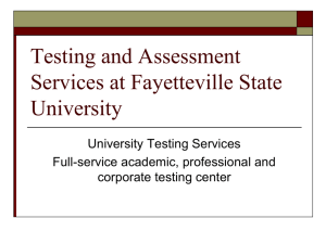 Assessment at Fayetteville State University