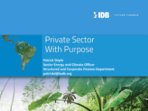 IDB Private Sector- Structured and Corporate