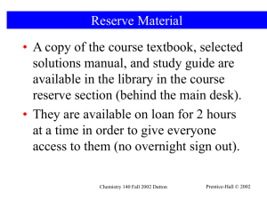 Chapter 1: Matter and Measurement