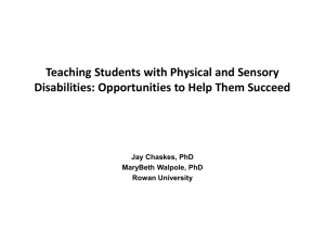 Teaching Students with Physical and Sensory
