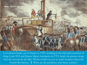 Effect of French Revolution on Britain - presentation