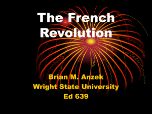 The French Revolution - Wright State University