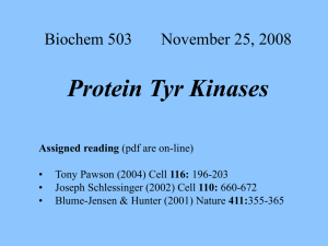 Protein Tyr Kinases and Phosphatases