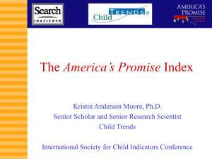 The “America's Promise” Index - International Society for Child