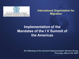 International Organization for Migration