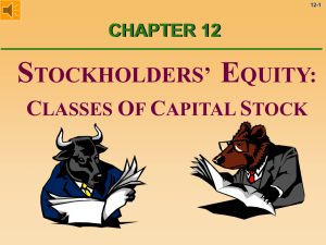 Stockholders' Equity