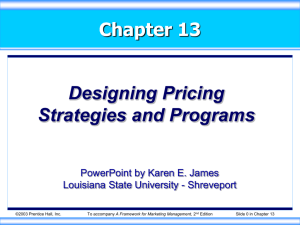 Designing Pricing Strategies and Programs