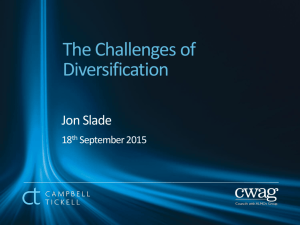 Presentation - The Challenges of Diversification