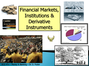 Economic Functions of Financial Markets
