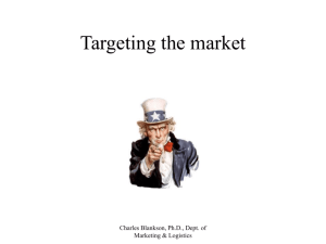 Prioritizing target markets