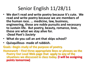 Senior English 11/28/11