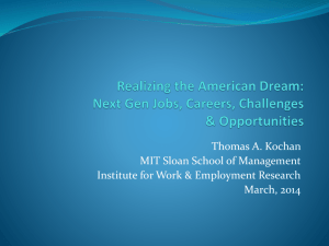 Realizing Your Dream: Next Gen Jobs, Careers