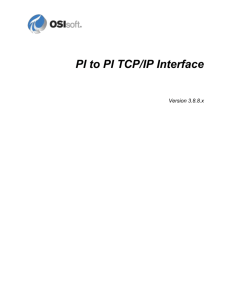 PI to PI TCP/IP Interface