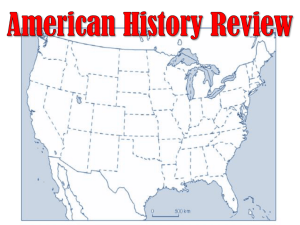 US History Review - Wantagh School