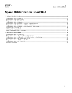 Space Militarization Core - CNDI - 2011