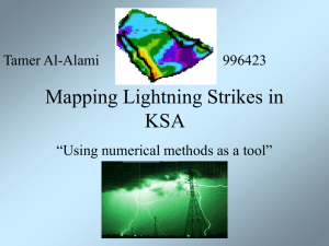 Mapping Lightning Strikes In KSA