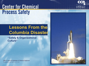 Lessons Learned from the Columbia Disaster