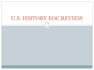 Review for EOC exam ppt