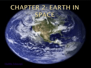 Chapter 2- Earth in Space