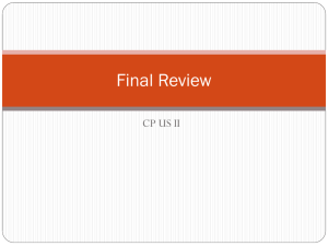 CP US II Final Review new