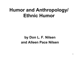 Humor and Anthropology - Arizona State University