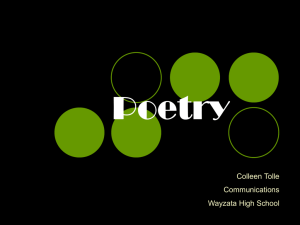 Poetry - Wayzata Public Schools