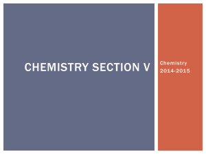 Chemistry Packet 1: Sections I and II (pg. 3-51)