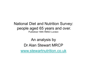 National Diet and Nutrition Survey: people aged 65 years and over