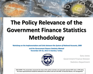 Government Finance Statistics Manual