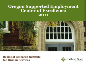 xad - Oregon Supported Employment Center for Excellence