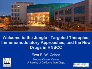 Ezra Cohen H&N Immunotherapy Talk