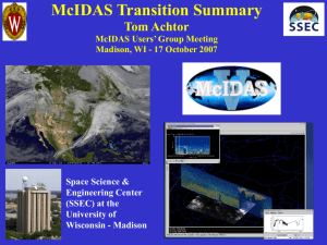 McIDAS Transition Summary - SSEC