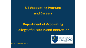 Accounting Department & Careers Presentation