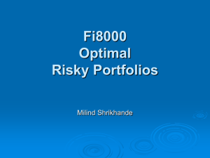 8. Optimal Risky Portfolios