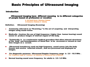 Basic Principles of Ultrasound Imaging