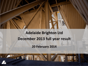 20 February 2014 Investor presentation for 2013 financial result